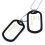 3X Kettingketting Hanger 2 Plaat Identiteit Dog Tag Legering Mode Heren 2