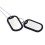 3X Kettingketting Hanger 2 Plaat Identiteit Dog Tag Legering Mode Heren 4