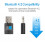 3X USB Wifi -Compatible Adapter V4.2 Wireless Network Card Wifi Antenna Transmitter PC Lan Internet Receiver 5