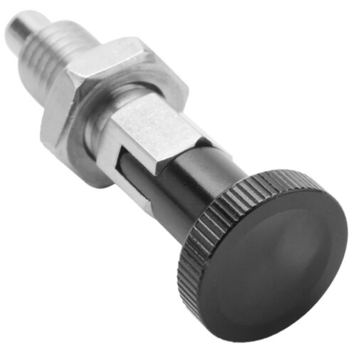 8X M10 Stainless Steel Self Locking Index Plunger Pin with Self Locking Function for Dividing 1