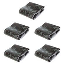 5 Roll Camo Carbon Fiber PVC Vinyl Army Sticker CAMO Woodland Camouflage Sticker Black Digital Camouflage 152x10cm
