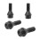 40Pcs Schwarz Wheel Bolt Radmutter für  E30 E36 E46 E60 E90 36136781150 3