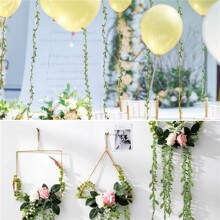 3X Artificial Vines 40 M Fake Hanging Plants Silk Ivy Artificial Leaf Garlands Simulation Foliage Rattan Green Leaves