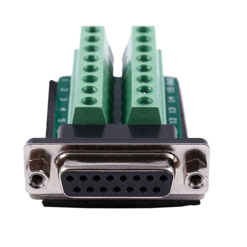 3X DB15 D-SUB VGA 15pin Female Adapter Jack Terminal Breakout PCB Board 1