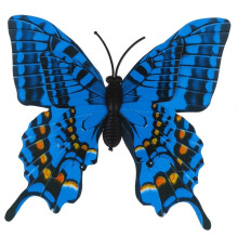 60 Stueck 7 cm 3D Kuenstliches Schmetterling Brosche Doppelfluegel Fuer Heim Weihnachten Hochzeit Dekoration Zufaellige Farbe