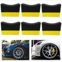 18Pcs Tire Contour Dressing Applicator Pads Gloss Shine Color Polishing Sponge Wax