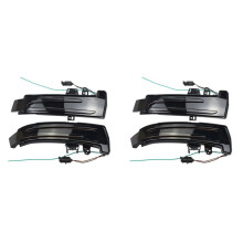 4x &Amber Dynamic LED Turn Signal Light Rearview Mirror Light Indicator Blinker for - W221 W212 W204