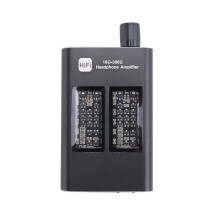 2X Amplificador de Fone de Ouvido de Alta Fidelidade Classe-A 16-300 Ohm 3,5 mm Jack Aux Amplificador de ÁUdio AjustáVel PortáTil para Player de