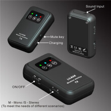 2X Système de Moniteur Intra-Auriculaire Sans Fil 2,4 G Système IEM Sans Fil Émetteur Récepteur Prise en Charge Stéréo Mono Singer Studio