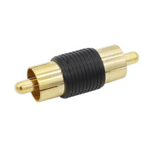 Adaptador RCA 12 Acopladores RCA FêMea para FêMea + 12 Acopladores RCA Macho para Macho Adaptadores Banhados A Ouro para Extensões de Cabo RCA