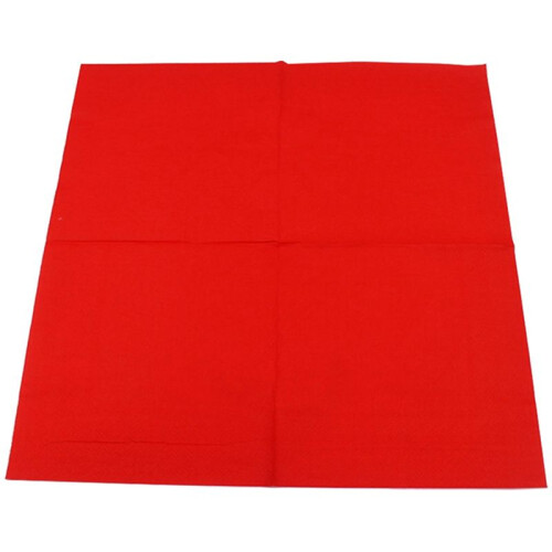 4 Pack EnfäRgad Pappersservett (RöD) 2