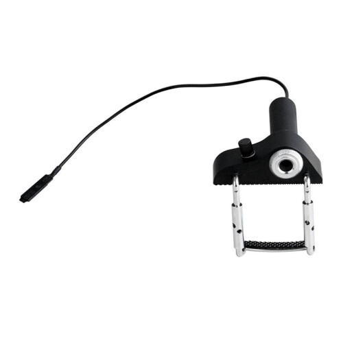 2X Microphone de Violon Piézo Portable CV-19 avec Support de Prise Externe pour Ukulélé 2