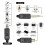 2X Microphone Wireless System Micphone Wireless Transmitter UHF Transmitter & Receiver for Dynamic/Condenser Microphon 5