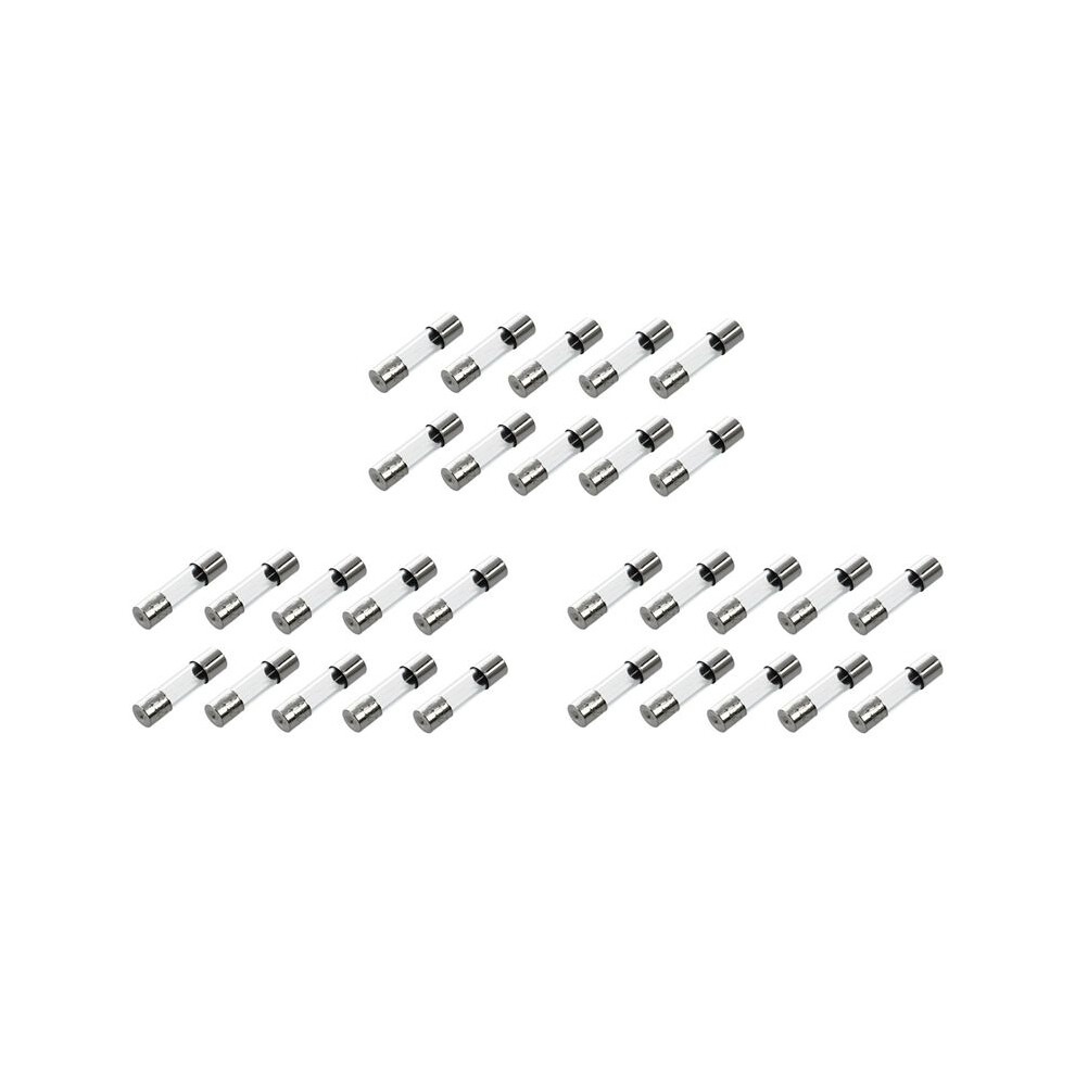 30 Pcs Fast Blow Type Glass Tube Fuses 5X20mm 250V 2Amp 4714032430983