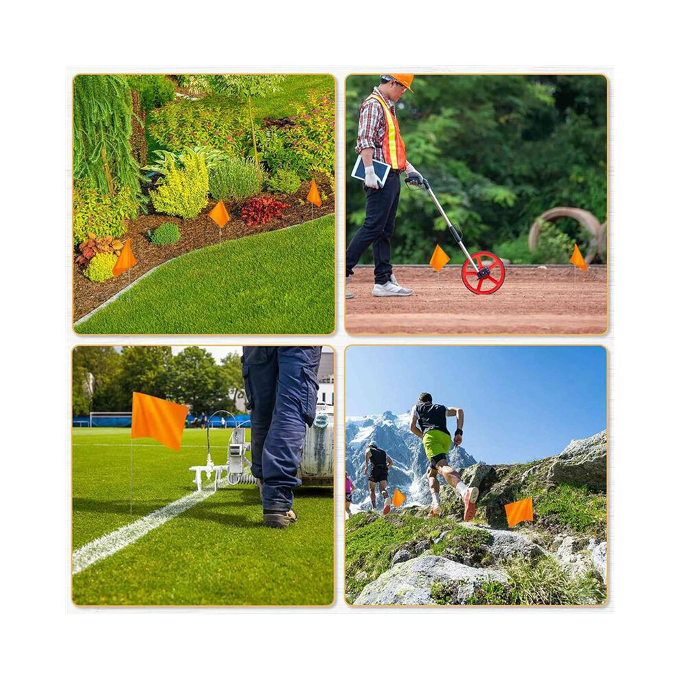 100Pack Marking Flags, Orange Yard Flags 15X4x5inch, Flags, Lawn Flags Markers, Irrigation Flags, Landscape Flags 6031167525925