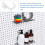 48Pcs Pegboard Hooks J Shape Pegboard Hook Peg Board Tool Organizer Accessories, White 2