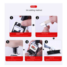 2X Automatic Coder 4Digit Number Machine Production Date Manual Coder Numbering Advance Machine Quick-Drying Ink Black