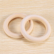 100 Pièces Anneaux en Bois Naturel 70Mm Anneau en Bois Macramé Inachevé Cercles en Bois pour Bricolage Artisanat Anneau Pendentif Fabrication de