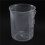5X Measuring Jug 250mL Graduated Beaker Clear White Plastic Cup 3