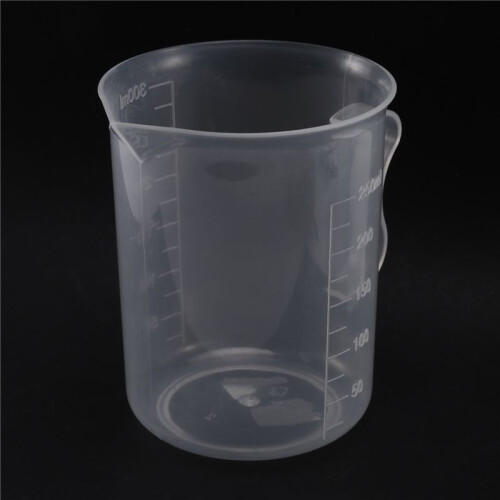 5X Measuring Jug 250mL Graduated Beaker Clear White Plastic Cup 2