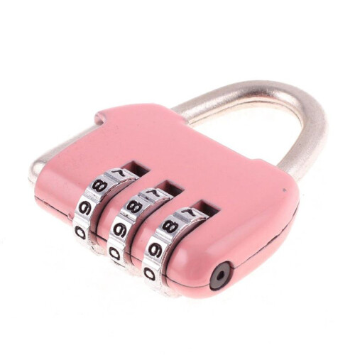 3X Luggage Box Resettable Combination Lock Padlock 3 Digit Number 1