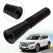 3X Universal Top Roof Short Whip Screw Antenna Extension for Car Radio (Black)