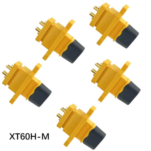 10 Pack XT60E Female Connector with Screws for Secure Panel Mount on RC and FPV Racing Drones 2