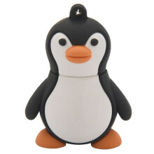 3X 16GB Nieuwigheid Schattige Babypinguïn USB 2.0 Flash Drive Data Memory Stick-Apparaat - Zwart en Wit