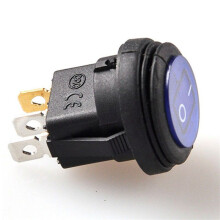 50 Pcs 12V 20A Waterproof Round /Off Rocker Car Auto Boat SPST