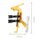 2X Sprays Can Extension Pole Adaptor Sprayer Extension Pole Adaptor Adjustable Angle Sprays Extender Bracket B 5