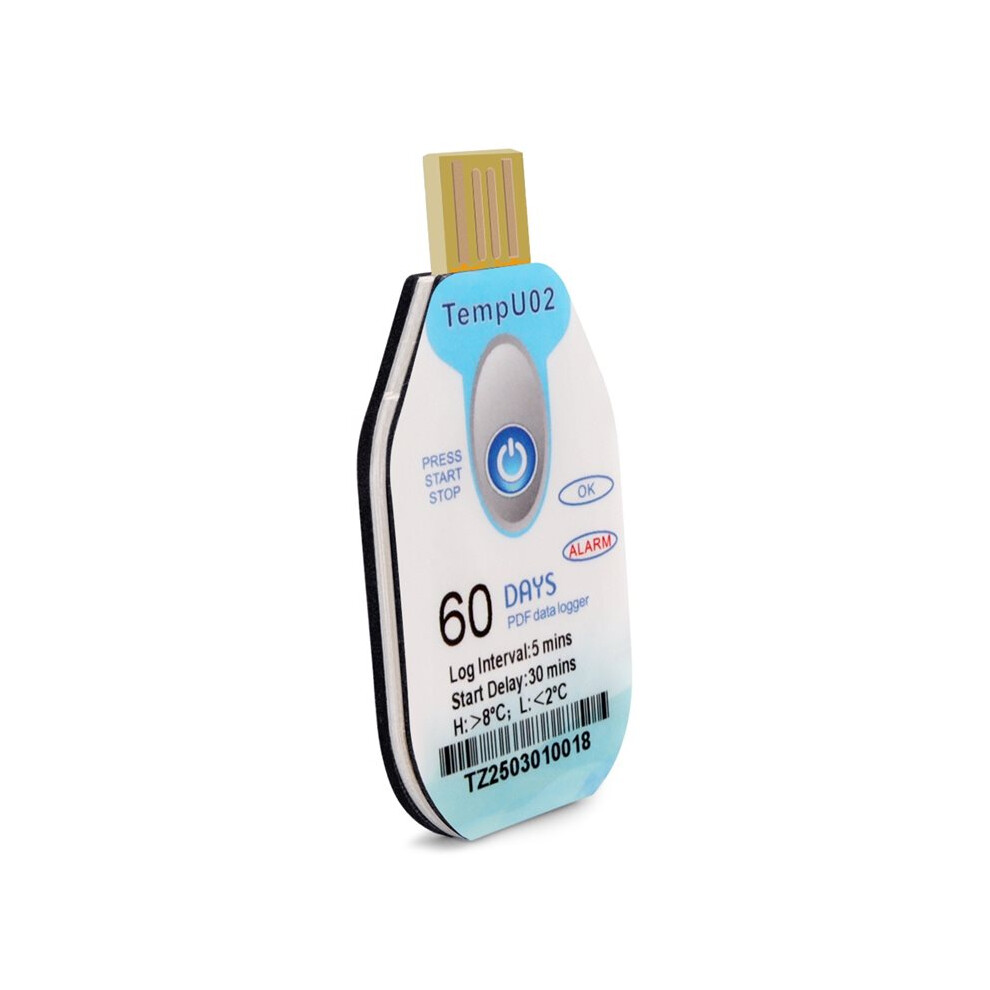 Usb Temperature Data Logger Disposable 60 Days Pdf Datalogger Waterproof Temp Recorder Transport Food Seafood Recorder Tauoh