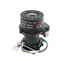 5MP Motorized Zoom CCTV Lens 622mm IR Cut Night Vision Powered Zoom and Focus for Security