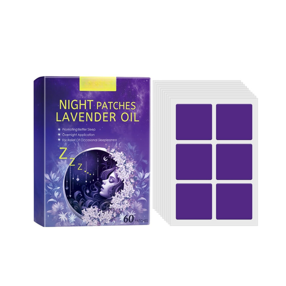 Lavender Sleep Patches With Calming Herbal Aroma And Magnesium For Nighttime Relaxation