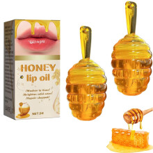 Honey Lip Oil Set with Deep Hydration, NonSticky Gloss, Natural Honey Aloe Lip Care 2pcs