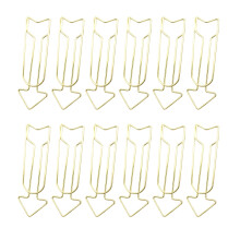 Trombone créatif en métal coloré, 12 pièces, trombone,-or
