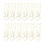Trombone créatif en métal coloré, 12 pièces, trombone,-or 1
