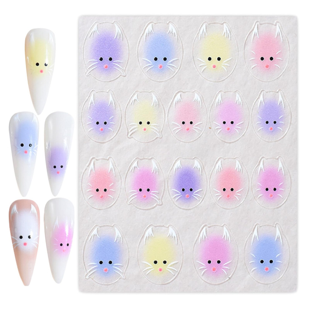 SelfAdhesive 3D Nail Art Stickers Decals for Manicures, Easy Application, Cute Design
