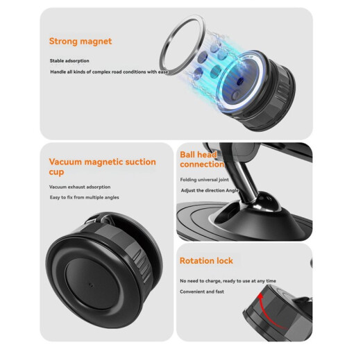 STARTRC for / Action Camera Magnetic Holder Dock Foldable Mobile Phone Suction Cup Adapter Quick Release Accessory 2