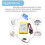 5 Pack BRAGCF2W 6V 2200mAh Lithium Backup Battery with Black Plug Connector Replacement 3