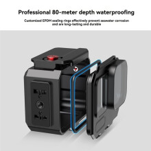 For Ace Pro Ace Pro2 80m Waterproof Dive Case Clear Glass Lens for Enhanced Underwater Photography