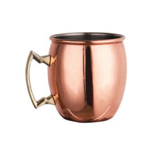 Moscow Mule Cup Stainless Steel Cocktail Mug Beer Cup Copper-Plated Bare Body