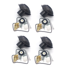 4 Juegos para STEED 600 SHADOW VLX600 VLX 600 VT600 C Kit de Reparación de Carburador Juego de Piezas de Reconstrucción de Junta de VáLvula de