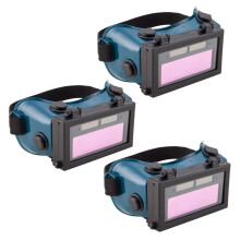 3X Auto Darkening Welding Eyes Goggles Glasses Helmet Mask Eyeshade Patch Eyes Workplace Goggles (Dark Green)