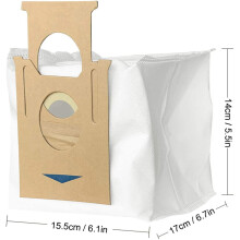 20 Pack Vacuum Dust Bags for  DEEBOT OZMO T8 AIVI T8 Max T8 Series T9 Series N8 Pro  N8 Pro Robot Vacuum Part