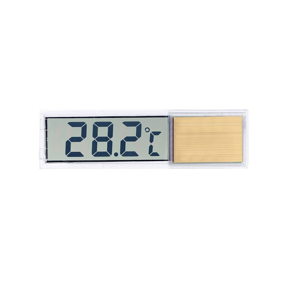 Tlily Fish Tank Thermometer Electronic Lcd Digital Fish Tank Temperature Measurement Thermometer Fish Tank Accessories Gold