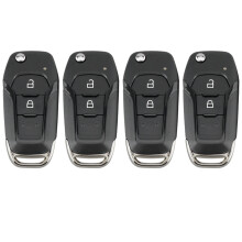 4X Car Remote Key 2 Button 433Mhz Fit for Ranger F150 2015 2016 2017 2018 Id49 Pcf7945P Eb3T-15K601-Ba