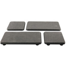 Diatomaceous Earth Bathroom Sink Vanity Trays,Absorbent Kitchen Soap Tray for Home Black