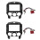 2pc 9Inch 2DIN Car Dashboard Frame DVD Navigation Panel Frame Radio Audio Panel with Harness for  2 Demio 2007-2014 1