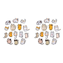 Embroidered Iron Patches, 30PCS Vivid Cute Cat Embroidery Patches for Jeans Jackets Sewing Applique DIY Accessory