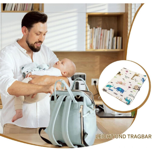 Foldable Nappy Bag, Portable Pouch, Washable Organiser Tote for Baby Essentials 1